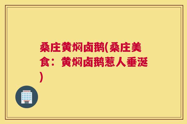 桑庄黄焖卤鹅(桑庄美食:黄焖卤鹅惹人垂涎) 桑庄黄焖卤鹅(桑庄美食:黄焖卤鹅惹人垂涎)