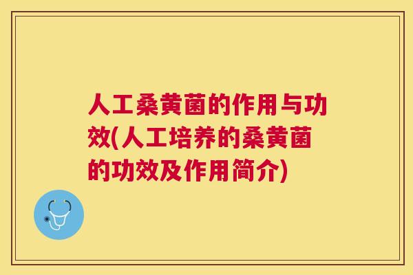 人工桑黄菌的作用与功效(人工培养的桑黄菌的功效及作用简介) 人工桑黄菌的作用与功效(人工培养的桑黄菌的功效及作用简介)