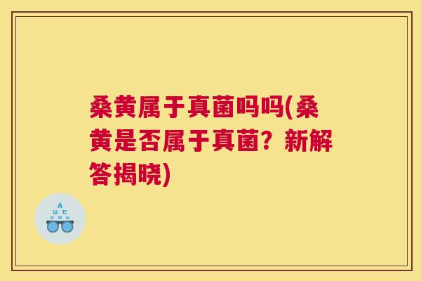 桑黄属于真菌吗吗(桑黄是否属于真菌?新解答揭晓) 桑黄属于真菌吗吗(桑黄是否属于真菌?新解答揭晓)
