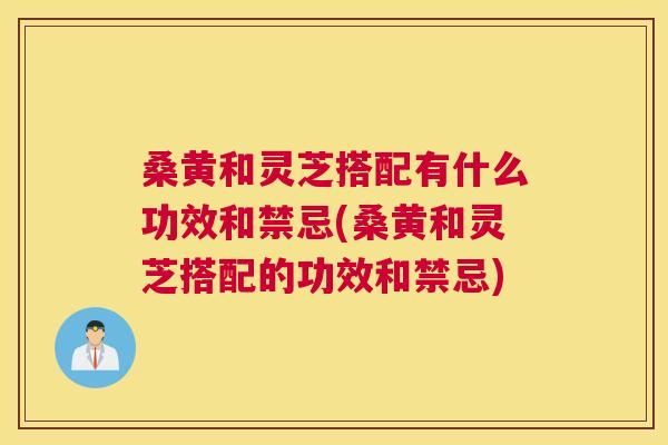 桑黄和灵芝搭配有什么功效和禁忌(桑黄和灵芝搭配的功效和禁忌)