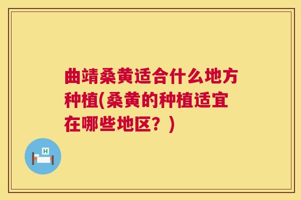 曲靖桑黄适合什么地方种植(桑黄的种植适宜在哪些地区？)
