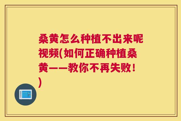 桑黄怎么种植不出来呢视频(如何正确种植桑黄——教你不再失败！)