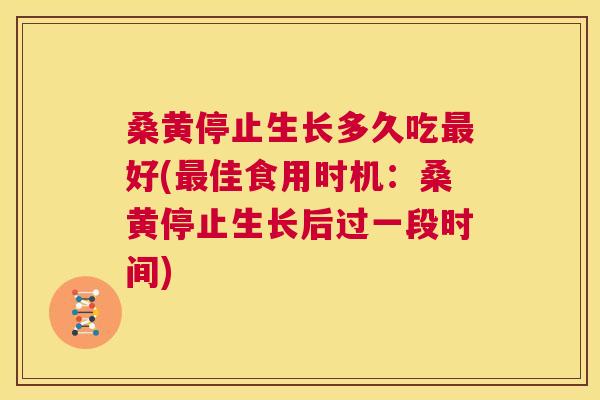 桑黄停止生长多久吃好(佳食用时机：桑黄停止生长后过一段时间)