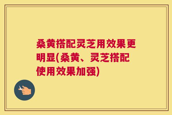 桑黄搭配灵芝用效果更明显(桑黄、灵芝搭配使用效果加强)
