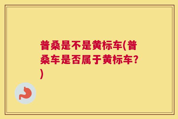 普桑是不是黄标车(普桑车是否属于黄标车？)