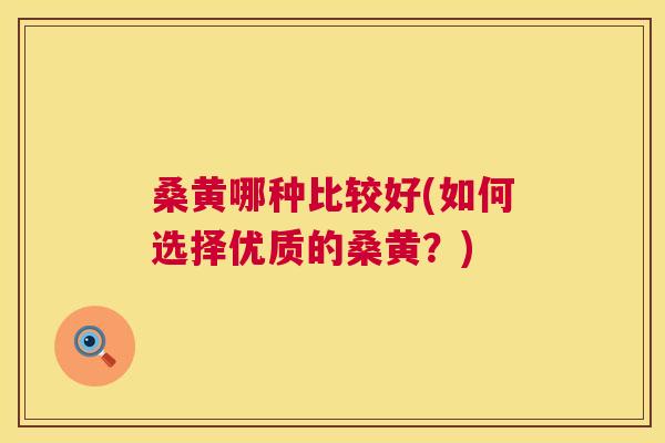 桑黄哪种比较好(如何选择优质的桑黄?) 桑黄哪种比较好(如何选择优质的桑黄?)