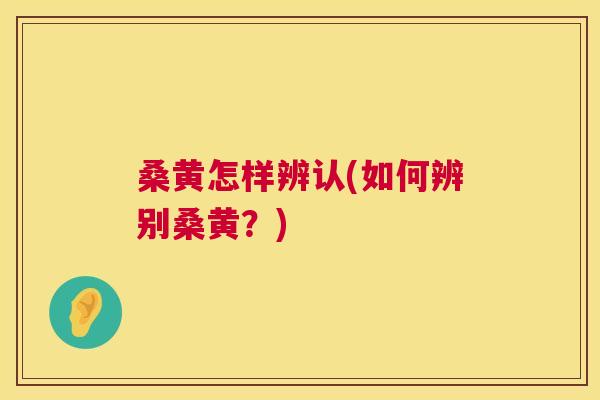 桑黄怎样辨认(如何辨别桑黄?) 桑黄怎样辨认(如何辨别桑黄?)