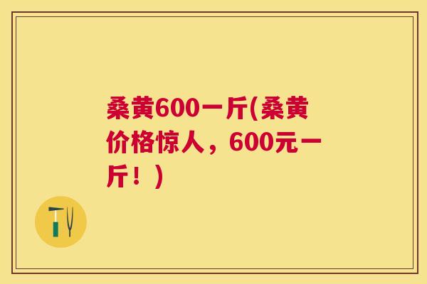 桑黄600一斤(桑黄价格惊人,600元一斤!) 桑黄600一斤(桑黄价格惊人,600元一斤!)