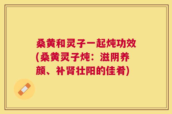 桑黄和灵子一起炖功效(桑黄灵子炖:滋阴养颜、补壮阳的佳肴) 桑黄和灵子一起炖功效(桑黄灵子炖:滋阴养颜、补壮阳的佳肴)