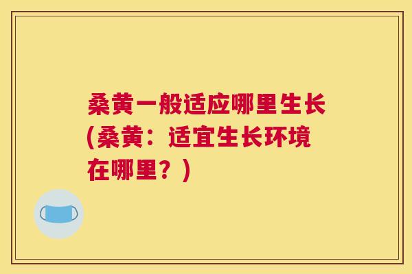桑黄一般适应哪里生长(桑黄:适宜生长环境在哪里?) 桑黄一般适应哪里生长(桑黄:适宜生长环境在哪里?)