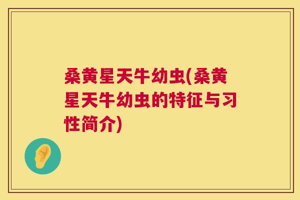 桑黄星天牛幼虫(桑黄星天牛幼虫的特征与习性简介) 桑黄星天牛幼虫(桑黄星天牛幼虫的特征与习性简介)