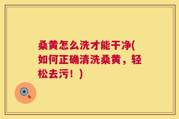 桑黄怎么洗才能干净(如何正确清洗桑黄,轻松去污!) 桑黄怎么洗才能干净(如何正确清洗桑黄,轻松去污!)