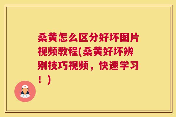 桑黄怎么区分好坏图片视频教程(桑黄好坏辨别技巧视频,快速学习!) 桑黄怎么区分好坏图片视频教程(桑黄好坏辨别技巧视频,快速学习!)
