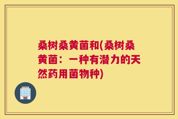 桑树桑黄菌和(桑树桑黄菌:一种有潜力的天然药用菌物种) 桑树桑黄菌和(桑树桑黄菌:一种有潜力的天然药用菌物种)