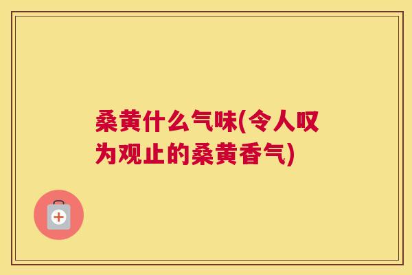 桑黄什么气味(令人叹为观止的桑黄香气) 桑黄什么气味(令人叹为观止的桑黄香气)