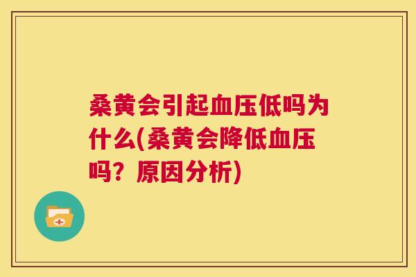 桑黄会引起低吗为什么(桑黄会降低吗?原因分析) 桑黄会引起低吗为什么(桑黄会降低吗?原因分析)