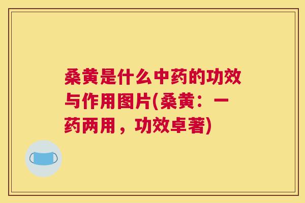 桑黄是什么的功效与作用图片(桑黄:一药两用,功效卓著) 桑黄是什么的功效与作用图片(桑黄:一药两用,功效卓著)