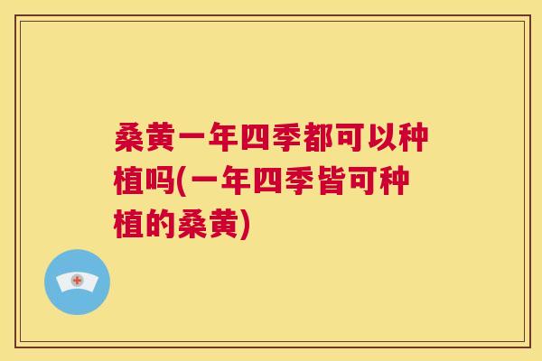 桑黄一年四季都可以种植吗(一年四季皆可种植的桑黄) 桑黄一年四季都可以种植吗(一年四季皆可种植的桑黄)