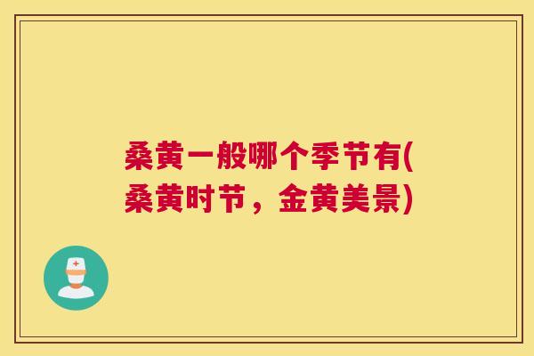 桑黄一般哪个季节有(桑黄时节,金黄美景) 桑黄一般哪个季节有(桑黄时节,金黄美景)
