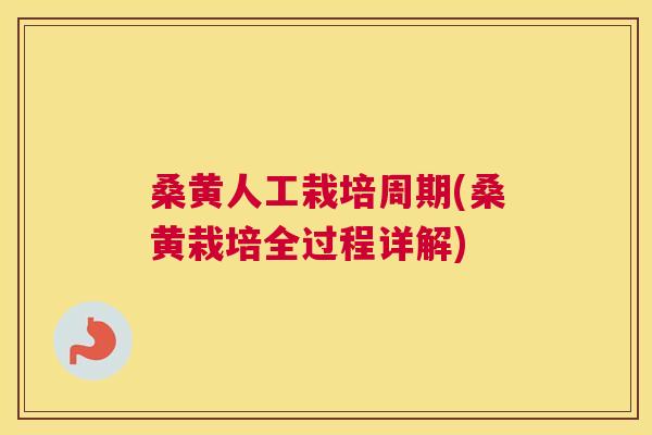桑黄人工栽培周期(桑黄栽培全过程详解) 桑黄人工栽培周期(桑黄栽培全过程详解)