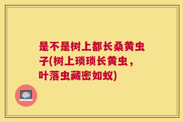 是不是树上都长桑黄虫子(树上琐琐长黄虫,叶落虫藏密如蚁) 是不是树上都长桑黄虫子(树上琐琐长黄虫,叶落虫藏密如蚁)