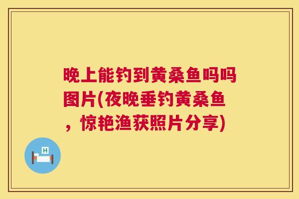 晚上能钓到黄桑鱼吗吗图片(夜晚垂钓黄桑鱼,惊艳渔获照片分享) 晚上能钓到黄桑鱼吗吗图片(夜晚垂钓黄桑鱼,惊艳渔获照片分享)