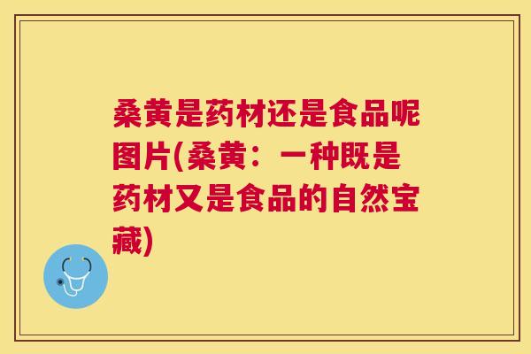 桑黄是药材还是食品呢图片(桑黄:一种既是药材又是食品的自然宝藏) 桑黄是药材还是食品呢图片(桑黄:一种既是药材又是食品的自然宝藏)