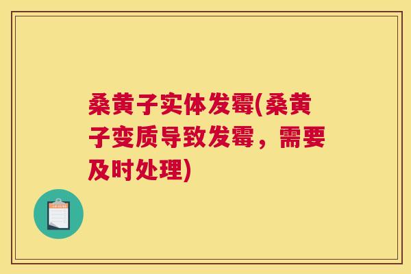桑黄子实体发霉(桑黄子变质导致发霉,需要及时处理) 桑黄子实体发霉(桑黄子变质导致发霉,需要及时处理)