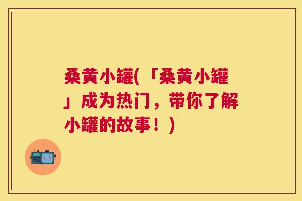 桑黄小罐(「桑黄小罐」成为热门,带你了解小罐的故事!) 桑黄小罐(「桑黄小罐」成为热门,带你了解小罐的故事!)