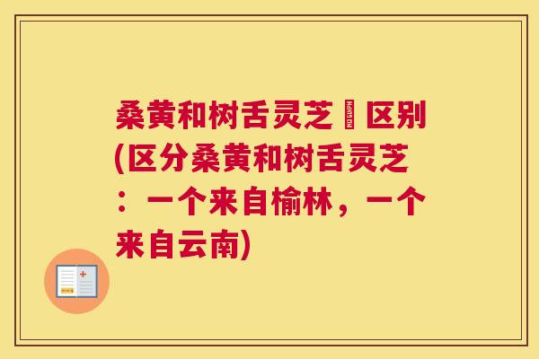 桑黄和树舌灵芝旳区别(区分桑黄和树舌灵芝:一个来自榆林,一个来自云南) 桑黄和树舌灵芝旳区别(区分桑黄和树舌灵芝:一个来自榆林,一个来自云南)