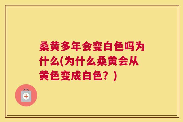 桑黄多年会变白色吗为什么(为什么桑黄会从黄色变成白色？)