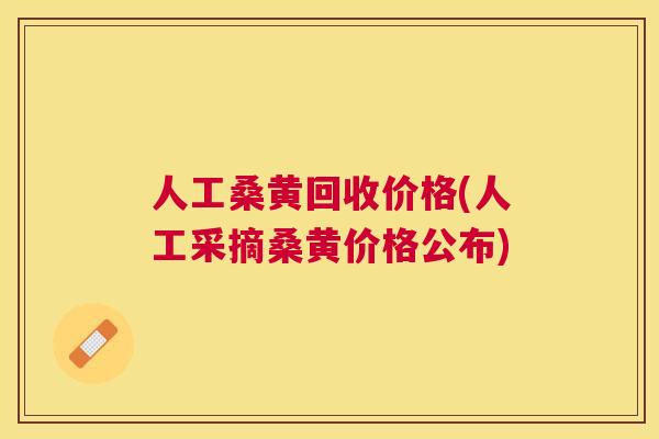 人工桑黄回收价格(人工采摘桑黄价格公布)