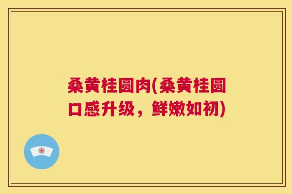 桑黄桂圆肉(桑黄桂圆口感升级,鲜嫩如初) 桑黄桂圆肉(桑黄桂圆口感升级,鲜嫩如初)