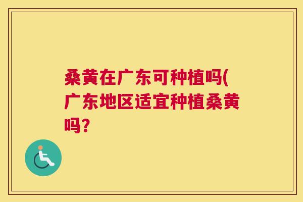 桑黄在广东可种植吗(广东地区适宜种植桑黄吗? 桑黄在广东可种植吗(广东地区适宜种植桑黄吗?