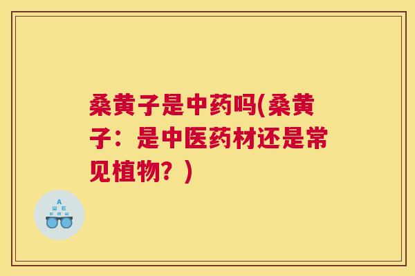 桑黄子是吗(桑黄子:是中医药材还是常见植物?) 桑黄子是吗(桑黄子:是中医药材还是常见植物?)