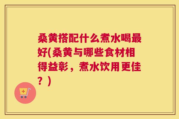 桑黄搭配什么煮水喝好(桑黄与哪些食材相得益彰，煮水饮用更佳？)