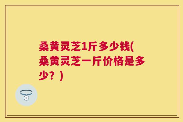 桑黄灵芝1斤多少钱(桑黄灵芝一斤价格是多少？)