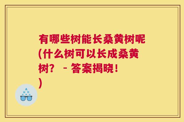 有哪些树能长桑黄树呢(什么树可以长成桑黄树? - 答案揭晓!) 有哪些树能长桑黄树呢(什么树可以长成桑黄树? - 答案揭晓!)