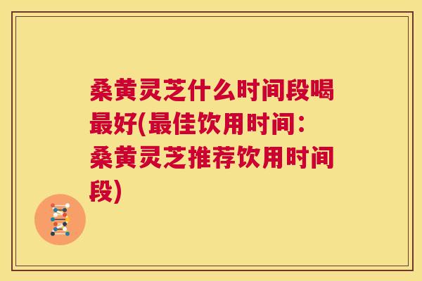 桑黄灵芝什么时间段喝好(佳饮用时间:桑黄灵芝推荐饮用时间段) 桑黄灵芝什么时间段喝好(佳饮用时间:桑黄灵芝推荐饮用时间段)