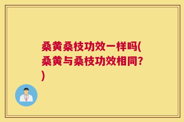 桑黄桑枝功效一样吗(桑黄与桑枝功效相同?) 桑黄桑枝功效一样吗(桑黄与桑枝功效相同?)
