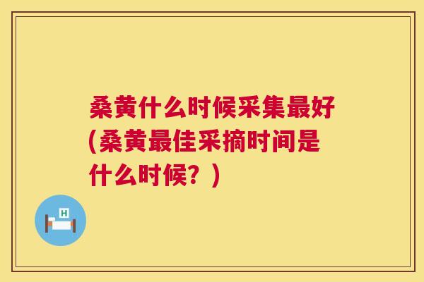 桑黄什么时候采集好(桑黄佳采摘时间是什么时候?) 桑黄什么时候采集好(桑黄佳采摘时间是什么时候?)