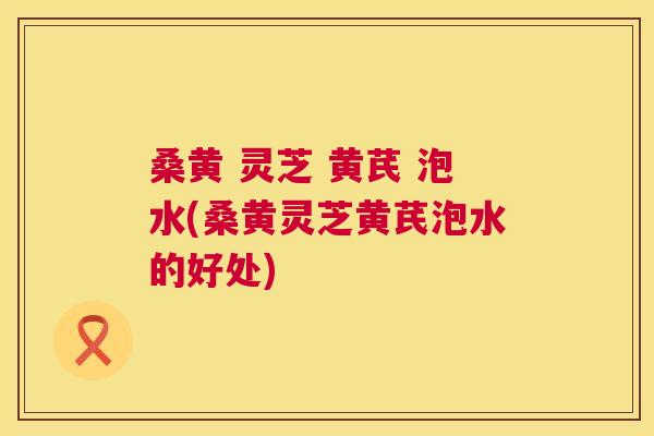 桑黄 灵芝 黄芪 泡水(桑黄灵芝黄芪泡水的好处) 桑黄 灵芝 黄芪 泡水(桑黄灵芝黄芪泡水的好处)