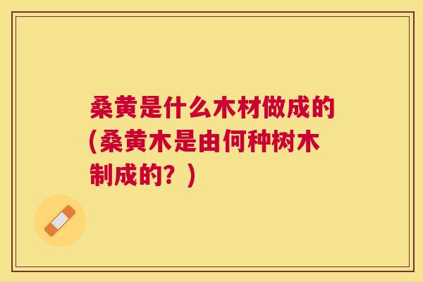 桑黄是什么木材做成的(桑黄木是由何种树木制成的?) 桑黄是什么木材做成的(桑黄木是由何种树木制成的?)