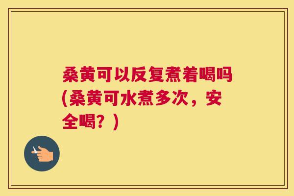 桑黄可以反复煮着喝吗(桑黄可水煮多次,安全喝?) 桑黄可以反复煮着喝吗(桑黄可水煮多次,安全喝?)