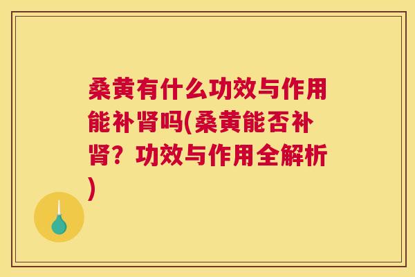 桑黄有什么功效与作用能补吗(桑黄能否补?功效与作用全解析) 桑黄有什么功效与作用能补吗(桑黄能否补?功效与作用全解析)