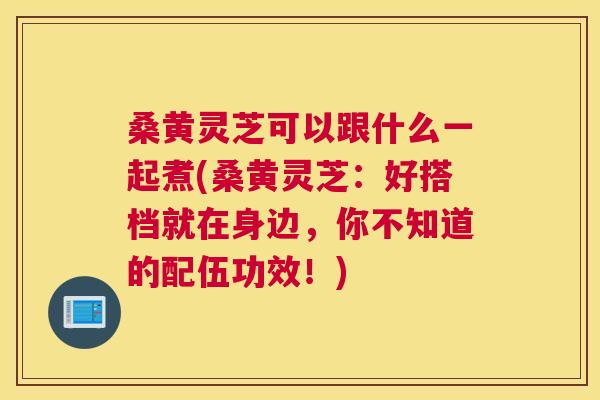 桑黄灵芝可以跟什么一起煮(桑黄灵芝:好搭档就在身边,你不知道的配伍功效!) 桑黄灵芝可以跟什么一起煮(桑黄灵芝:好搭档就在身边,你不知道的配伍功效!)