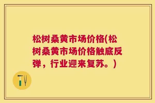松树桑黄市场价格(松树桑黄市场价格触底反弹,行业迎来复苏。) 松树桑黄市场价格(松树桑黄市场价格触底反弹,行业迎来复苏。)