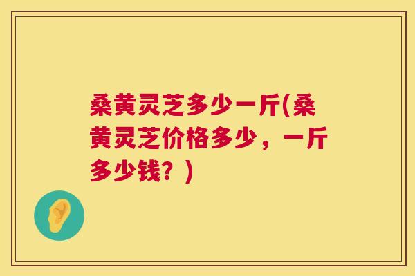 桑黄灵芝多少一斤(桑黄灵芝价格多少,一斤多少钱?) 桑黄灵芝多少一斤(桑黄灵芝价格多少,一斤多少钱?)