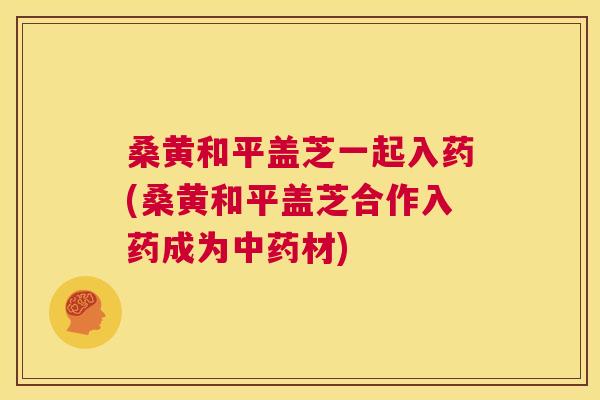 桑黄和平盖芝一起入药(桑黄和平盖芝合作入药成为材) 桑黄和平盖芝一起入药(桑黄和平盖芝合作入药成为材)