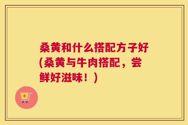 桑黄和什么搭配方子好(桑黄与牛肉搭配,尝鲜好滋味!) 桑黄和什么搭配方子好(桑黄与牛肉搭配,尝鲜好滋味!)